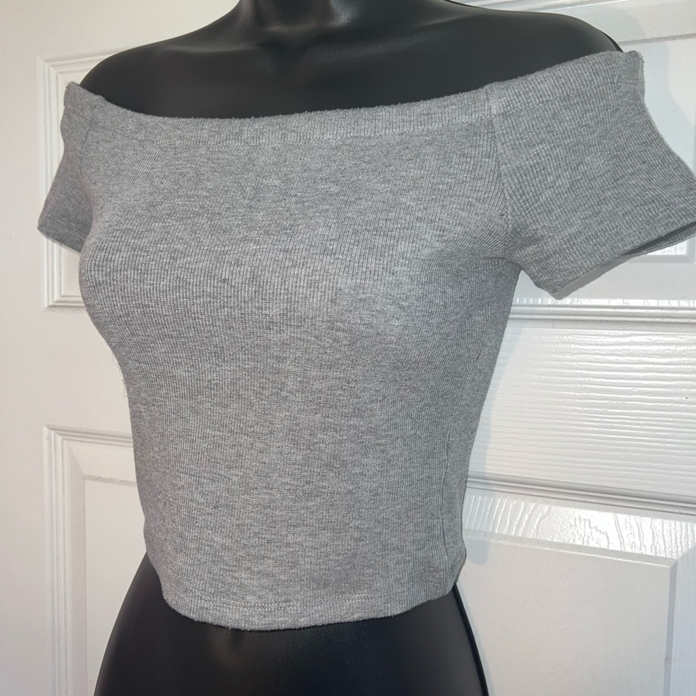 Off Shoulder Crop Top